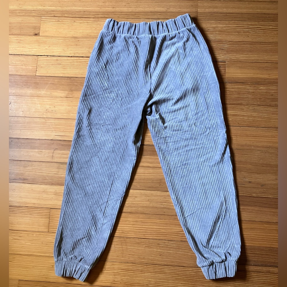a new day Gray Velour Ribbed Sweatpants Sz XS. - Picture 2 of 7